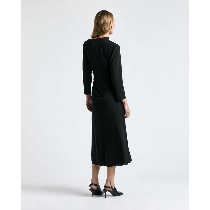 Cue Soft Viscose Draped Shortened Sleeve Dress image number 1